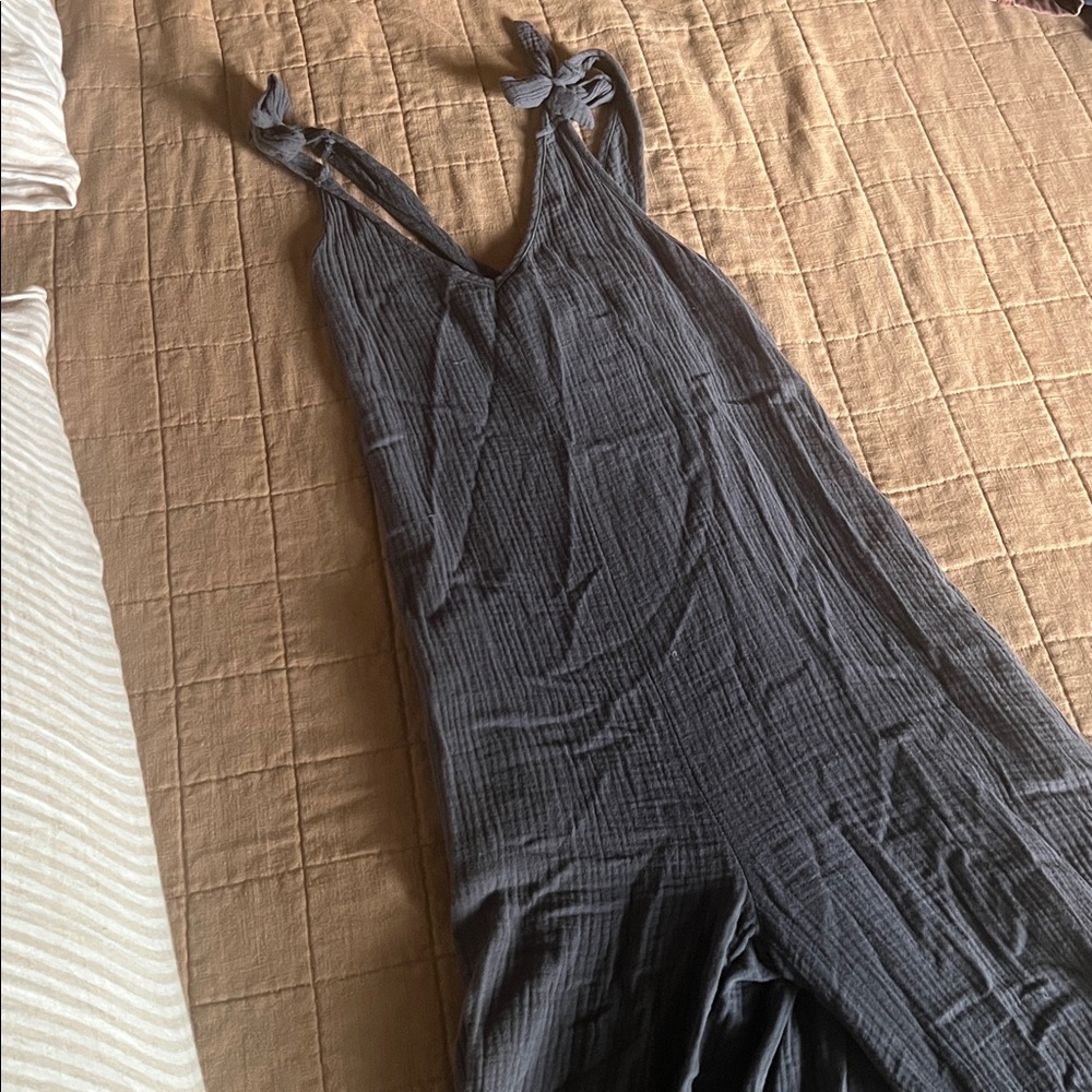 Stylish Gray Women's Flare Jumpsuit